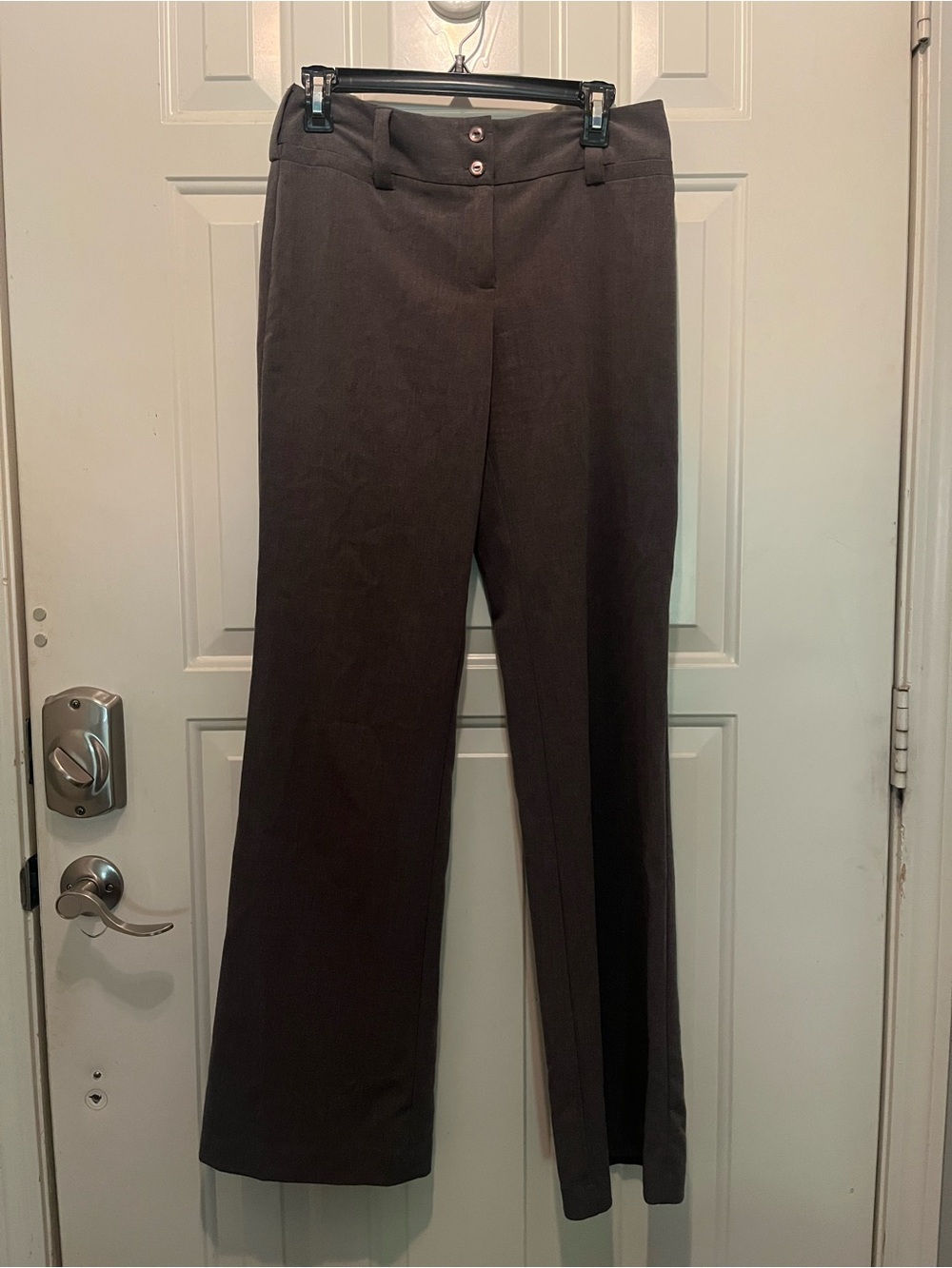 Byer California Women's Wide-Leg Dress Pants in Dark Gray